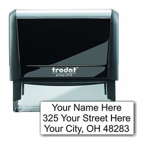 trodat Textstempel, individualisierbar printy 4915 selbstfärbend schwarz ohne Logo, 1 St. -  Nachträglich per Gutschein personalisieren