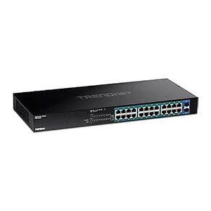 TRENDnet Switch 26-Port Gbit PoE+ 380W 2xSFP 19"