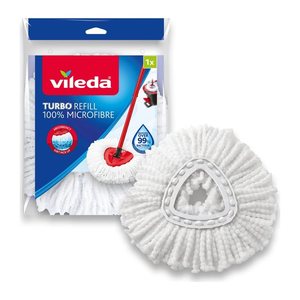 vileda TURBO REFILL Wischmopp-Ersatzkopf Mikrofaser 30 °C waschbar, 1 St.