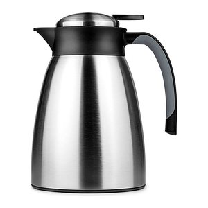 helios® Isolierkanne Snap Edelstahl/schwarz 1,0 l, 1 St.