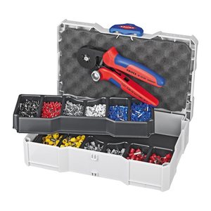 KNIPEX Aderhülsen-Sortiment isoliert mit Kunstoffkragen 97 90 06 1251-teilig