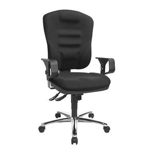 Topstar Bürostuhl Softec Synchro Deluxe, SOFTEC BC0 Stoff schwarz, Gestell chrom