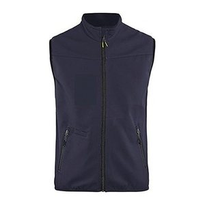 BLAKLÄDER® unisex Softshellweste 3850 marine, schwarz Größe 3XL