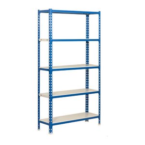 Simonrack Schwerlastregal KIT SIMONCLICK PLUS 5/400 442100024201045 blau, weiß 100,0 x 40,0 x 200,0 cm