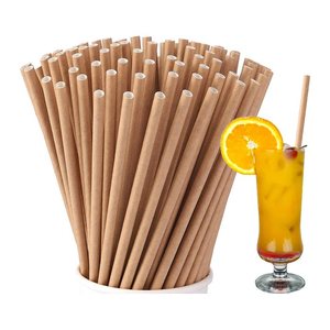 PAPSTAR Strohhalme pure braun Papier, 100 St.