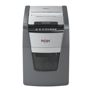 AKTION: Rexel Optimum AutoFeed+100X Aktenvernichter mit Partikelschnitt P-4, 4 x 28 mm, bis 100 Blatt, schwarz mit 30 Euro CashBack