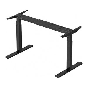 BISLEY E-WonderTech höhenverstellbares Schreibtischgestell schwarz rechteckig, T-Fuß-Gestell schwarz 110,0 - 180,0 x 60,0 - 80,0 cm