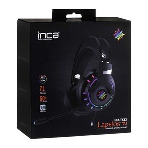 INCA Gaming Headset 7.1 Surround Sound/RGB/Vibr./USB schwarz retail