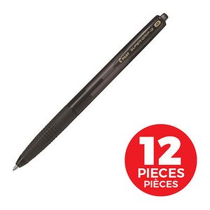 PILOT Kugelschreiber SUPER GRIP G schwarz, Schreibfarbe: schwarz, 1 St.