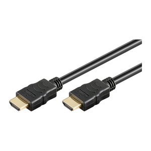 goobay Soft High-Speed HDMI-Kabel mit Ethernet 3,0 m schwarz, 1 St.