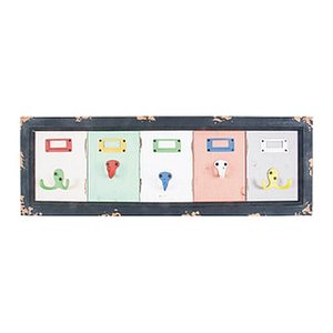 HAKU Möbel Wandgarderobe 28949 bunt Holz 4 Haken 66,0 x 21,0 cm, 1 St.