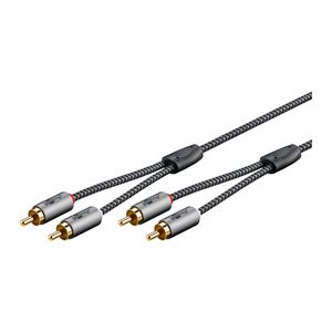 goobay Cinch Kabel 3,0 m silber, schwarz, 1 St.