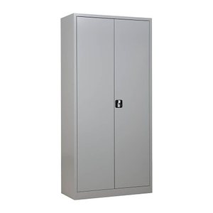 Gürkan Stahlschrank 100161 lichtgrau 4 Fachböden 92,0 x 42,0 x 195,0 cm, aufgebaut, 1 St.