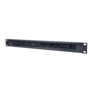 INTELLINET Kabeldurchführung 48,3cm 1HE Bürstenleiste sw