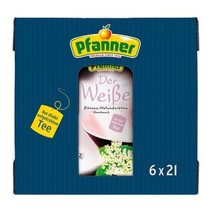 Pfanner Eistee  Holunderblüte, Zitrone 6x 2,0 l
