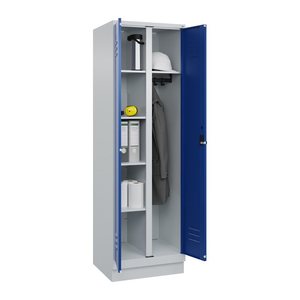 CP Spind Classic PLUS enzianblau, lichtgrau 080620-20 S10003, 1 Schließfach 60,0 x 50,0 x 195,0 cm