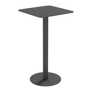 meet powered by PAPERFLOW CROSS Stehtisch quadratisch HPL-Platte schwarz 60,0 x 60,0 x 110,0 cm, 1 St.