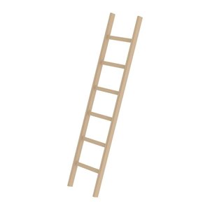 MUNK Anlegeleiter 33106 natur 6 Sprossen, H: 192,0 cm