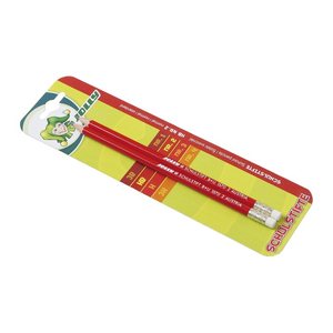 JOLLY Bleistifte HB rot mit Radierer, 2 St.
