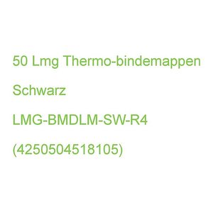LMG Thermo-Bindemappen schwarz Lederkarton für 30 - 40 Blatt, 50 St.