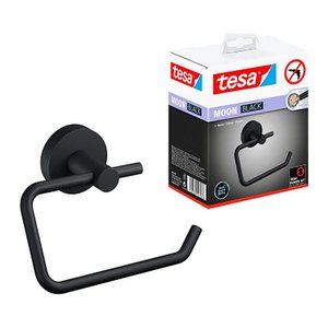 tesa Toilettenpapierhalter MOON schwarz, 1 St.