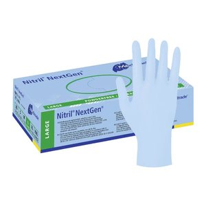 Meditrade® unisex Einmalhandschuhe Nitril® NextGen® blau Größe XL, 100 St.
