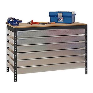 Simonrack Werkbank SIMONWORK BT5 BOX anthrazit 6 Schubladen 151,0 x 76,0 x 84,2 cm
