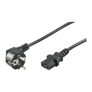 goobay Schutzkontakt/Geräte C13 Netzkabel 1,5 m schwarz, 1 St.
