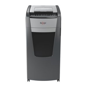 AKTION: Rexel Optimum AutoFeed+ 750M Aktenvernichter mit Partikelschnitt P-5, 2 x 15 mm, bis 750 Blatt, schwarz mit 250 Euro CashBack