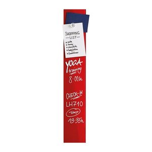 magnetoplan Glas-Magnettafel 10,0 x 60,0 cm intensiv-rot