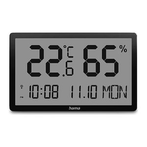 hama Lombok Thermo-Hygrometer schwarz, 1 St.