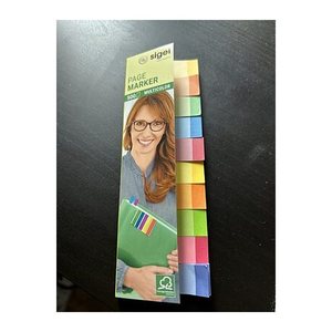 SIGEL MULTICOLOR Haftmarker farbsortiert 10x 50 Streifen