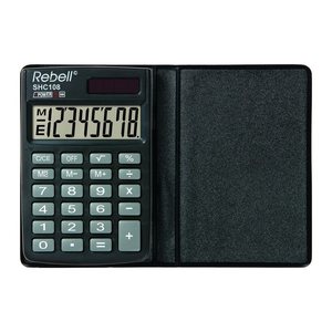 Rebell SHC108 Taschenrechner schwarz/grau