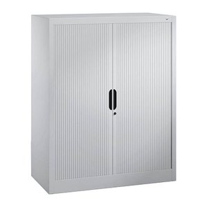 CP Omnispace Rollladenschrank silber 2 Fachböden 100,0 x 42,0 x 123,0 cm