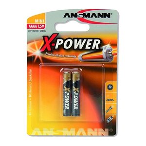 ANSMANN Batterien X-POWER Alkali-Mangan Mini AAAA 1,5 V, 2 St.