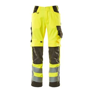 MASCOT® unisex Warnschutzhose Kendal  gelb, dunkelanthrazit Größe 106