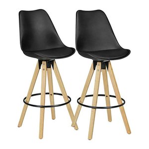 WOHNLING Barhocker WL5.046 schwarz, 2 St.