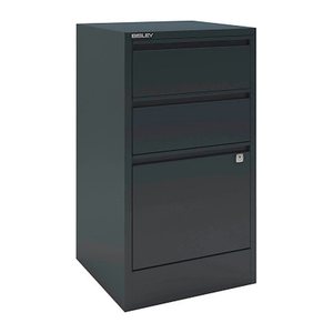 BISLEY Home Hängeregistraturschrank anthrazit 3 Schubladen 41,3 x 40,0 x 67,2 cm, 1 St.
