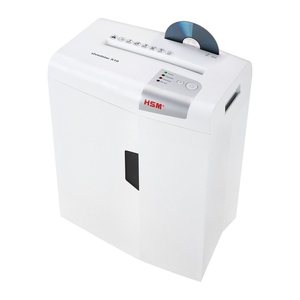 HSM shredstar X10 Aktenvernichter mit Partikelschnitt P-4, 4,5 x 30 mm, bis 10 Blatt, weiß