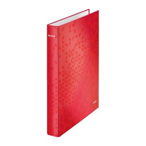 LEITZ WOW Ringbuch 2-Ringe rot 4,0 cm DIN A4, 1 St.