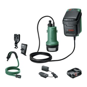 BOSCH Home & Garden Regenfasspumpe 18V-2000, mit 1 Akku