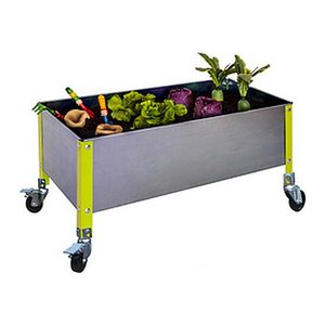 Simonrack Hochbeet SIMONGARDEN URBAN Metall grün, silber rechteckig 90,0 x 40,0 x 48,5 cm, 1 St.