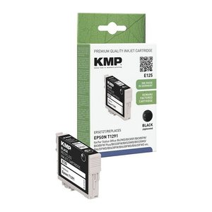 KMP E125 schwarz Druckerpatrone kompatibel zu EPSON T1291L