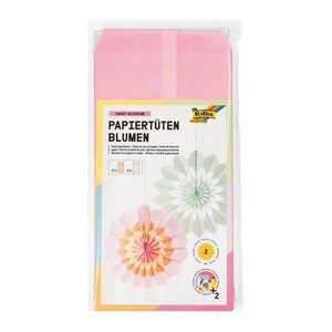 folia Papiertüten für Dekoblumen Sweet Blossom rosa/mint