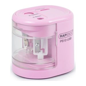 RAPESCO® elektrischer Anspitzer PS12 rosa