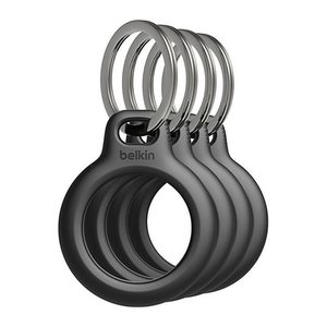 belkin Schlüsselanhänger Apple AirTag Halterung schwarz, 4 St.