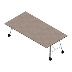 Quadrifoglio Konferenztisch SERENITY beton rechteckig, A-Gestell weiß, 240,0 x 120,0 x 75,0 cm