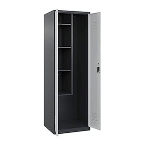 CP Putzmittelschrank Classic Plus 080100-00 S10011 lichtgrau, anthrazitgrau 4 Fachböden 60,0 x 50,0 x 185,0 cm, aufgebaut, 1 St.