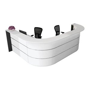 Kerkmann Empfangstheke BARI L-Form, weiß, anthrazit 335,0 x 235,0 x 112,0 cm