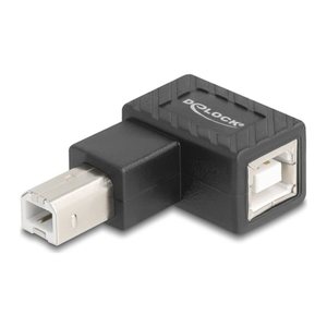 DELOCK Adapter USB 2.0 B Stecker zu B Buchse 90° links gew.